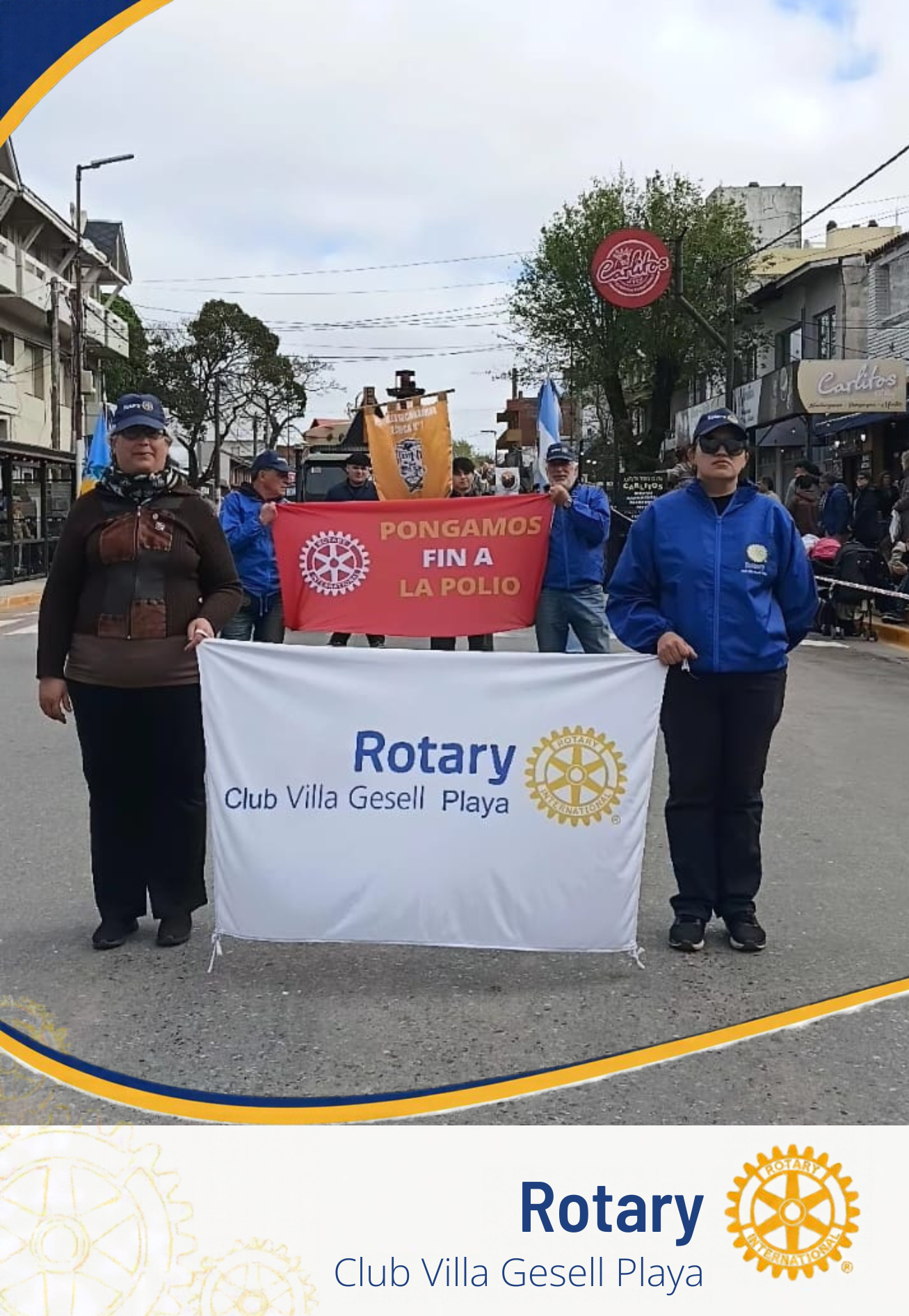 Participación del Rotary Club Villa Gesell Playa en el desfile de la 45.ª Fiesta Nacional de la Diversidad Cultural
